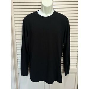 32 Heat Black Soft Thermal‎ Long Sleeve Shirt Men's Size 00 See Measurements